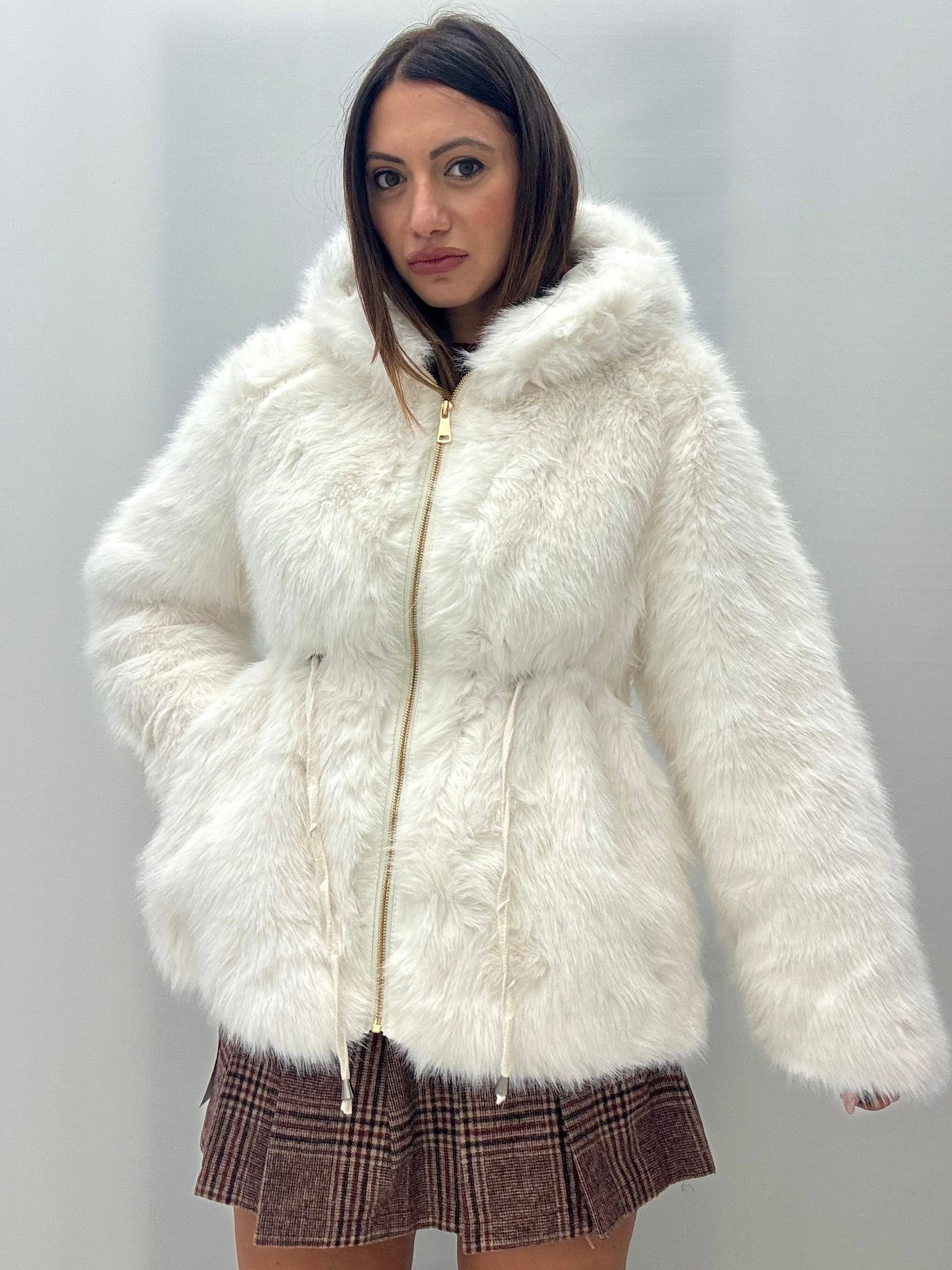 Eco Fur Priscilla Bianco
